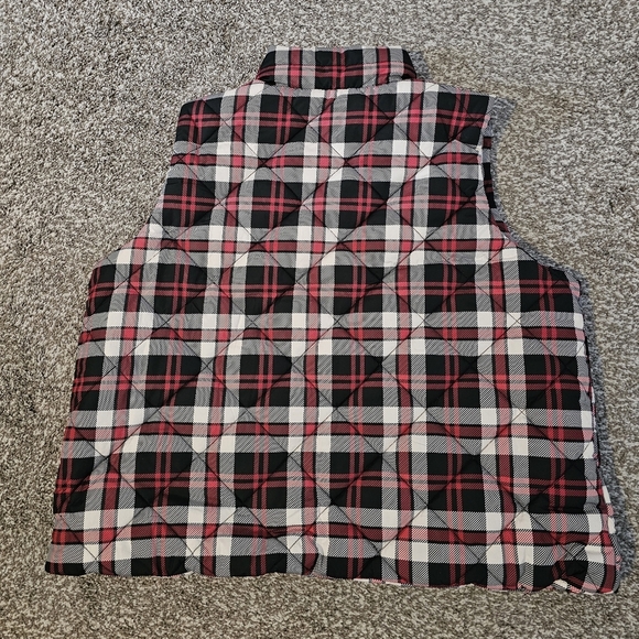 Vera Bradley Plaid Puffer Vest sz xl - Picture 2 of 6